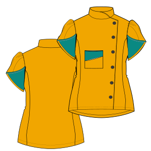 Fashion sewing patterns for UNIFORMS Jackets Chef Jacket W 9557